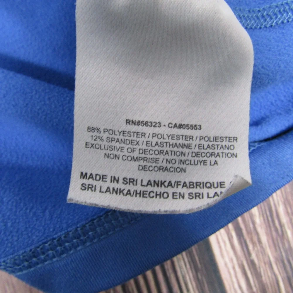 Nike Pro Womens Medium Blue Half Zip Top Running Gym Workout‎ Outdoor Hiking